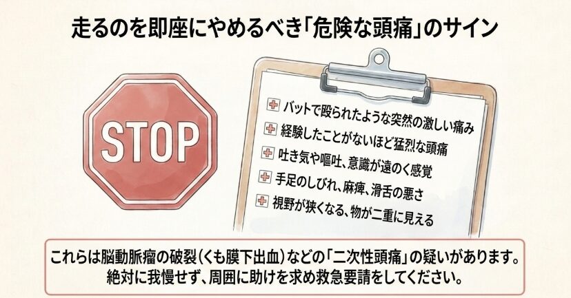 危険な疾患が隠れている可能性のある頭痛