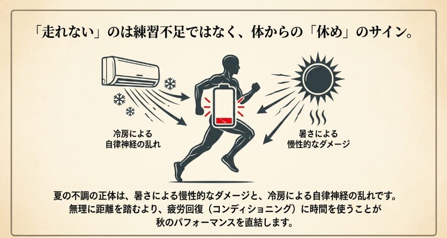 猛暑期に意識したい疲労回復とコンディショニング