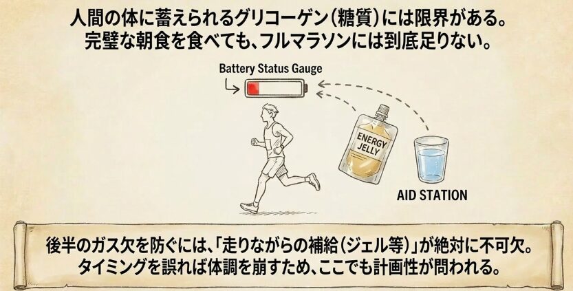 走りながらの補給食、いつ、何を摂るのが正解？