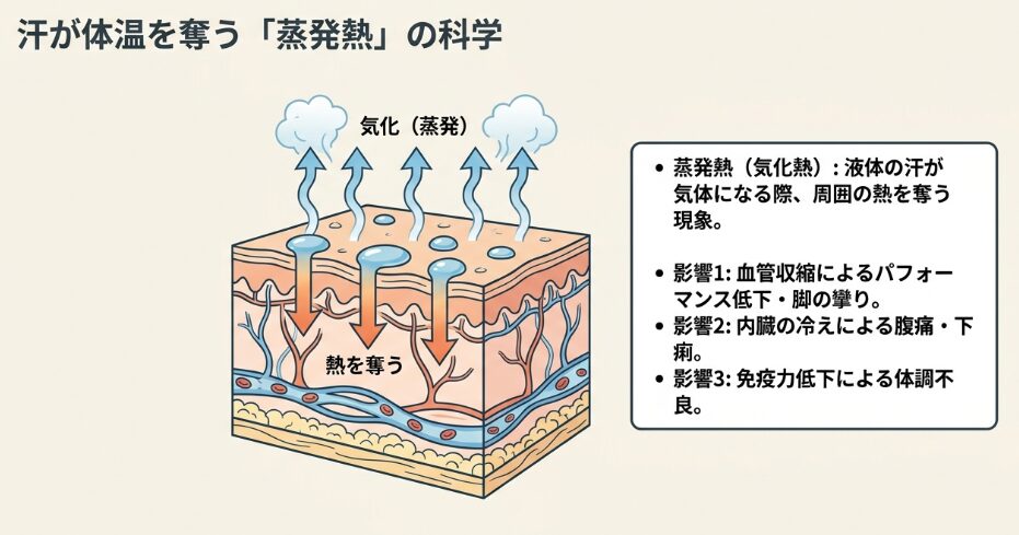 汗冷えが発生するメカニズムと身体への影響
