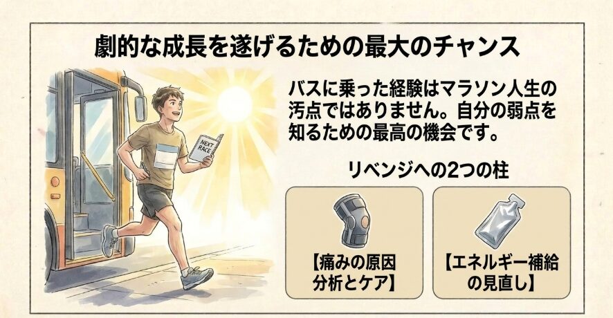 悔しさをバネにする！バスを降りてから始めるリベンジへの備え