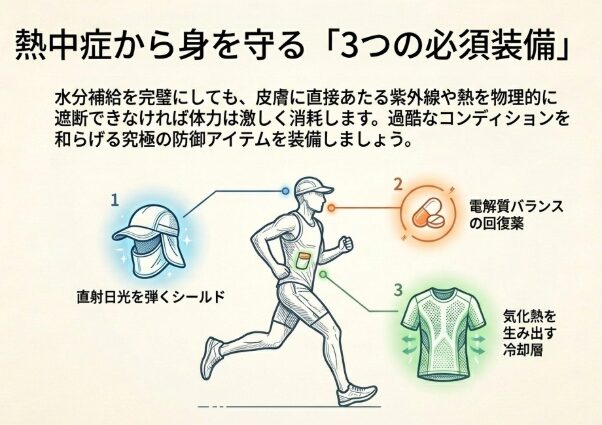 日差しと熱中症から身を守る必須アイテムの選び方