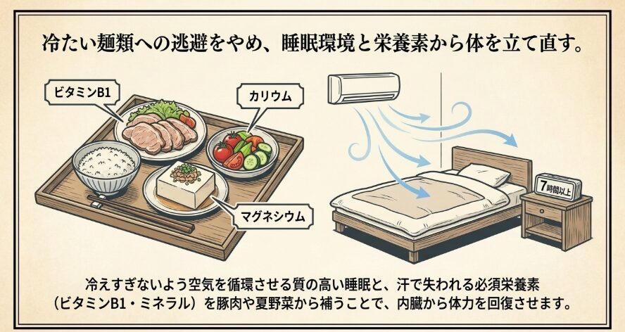 睡眠と食事から見直す夏バテ予防のセルフケア