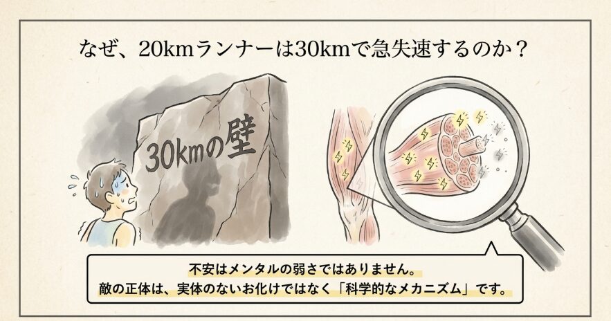 フルマラソンで未知の距離に恐怖を感じる原因と30kmの壁の正体