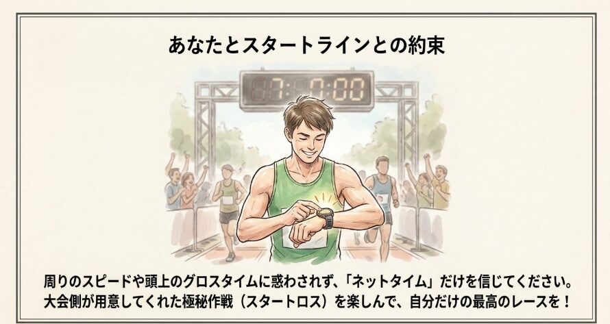 ネットタイムを信じて、自分だけのレースを楽しもう！