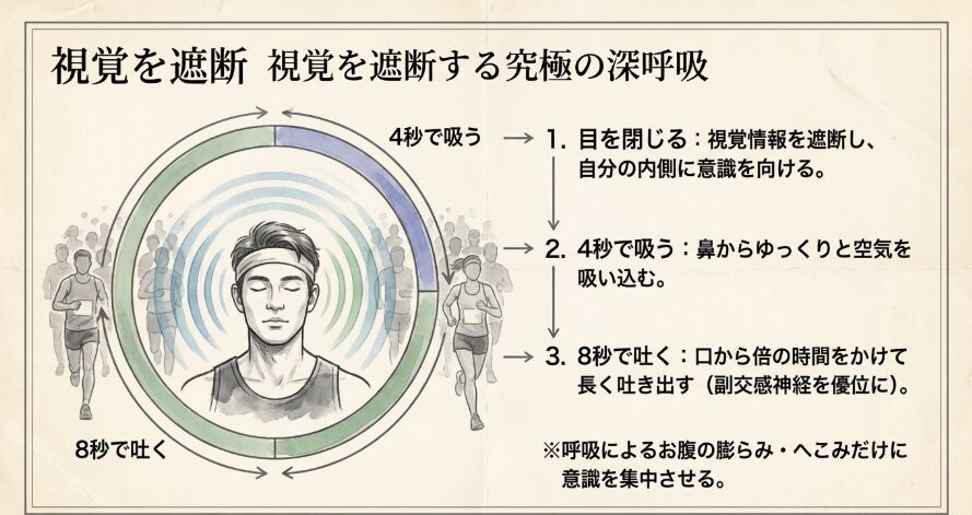 周りの音をシャットアウトする「究極の深呼吸」