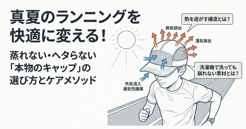 ランニングキャップ通気性検証！