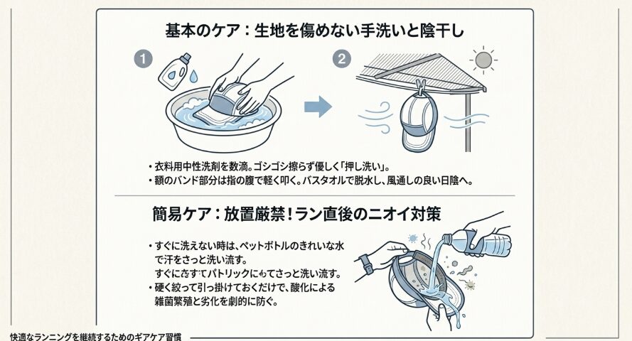 快適なランニングを継続するためのギアケア習慣