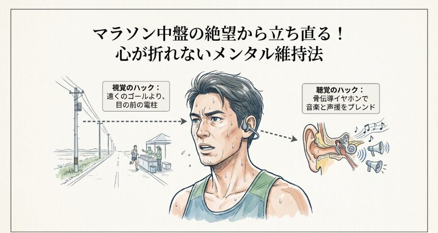 マラソン中盤の絶望から立ち直る！