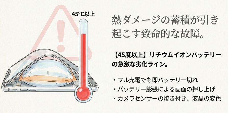 高温放置が引き起こすバッテリー劣化と故障