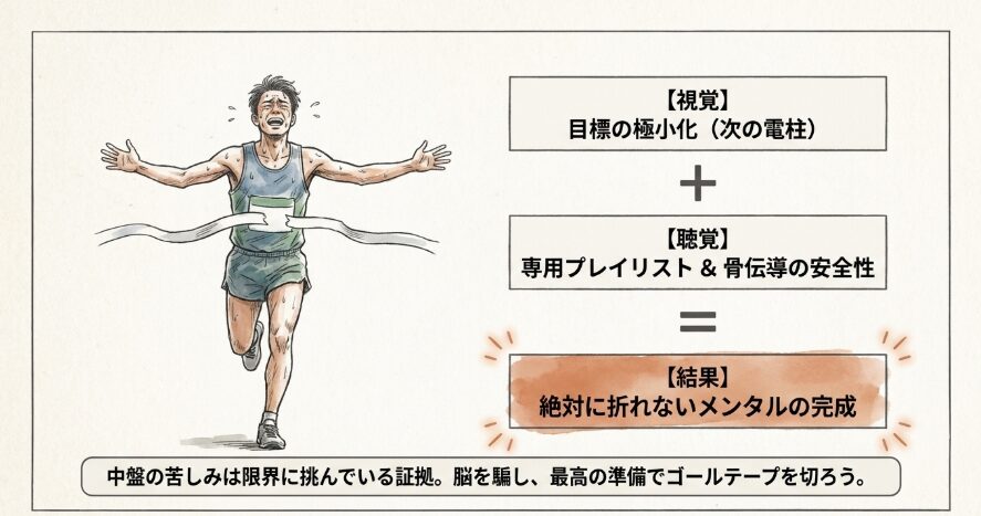 痛みの先にあるゴールラインを切るために