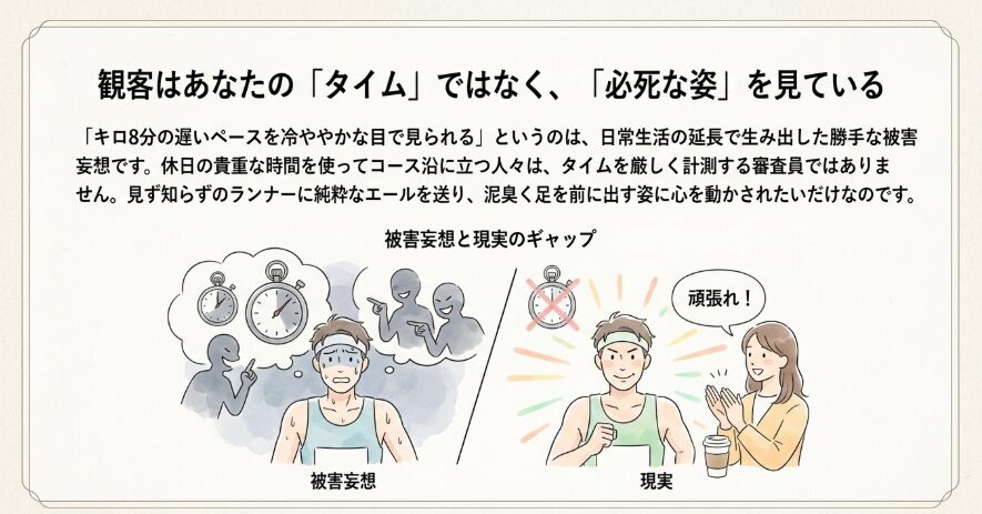 沿道から笑われるという被害妄想の正体