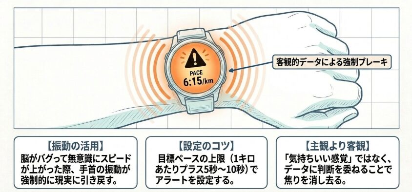 スマートウォッチの自動通知機能をフル活用した強制セーブ