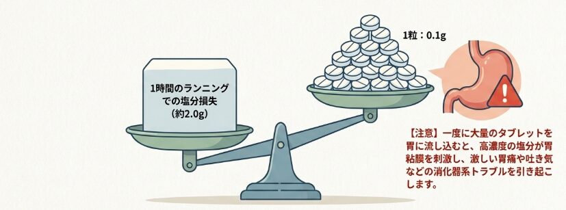タブレットの塩分量と実際の必要量に存在する巨大なギャップ