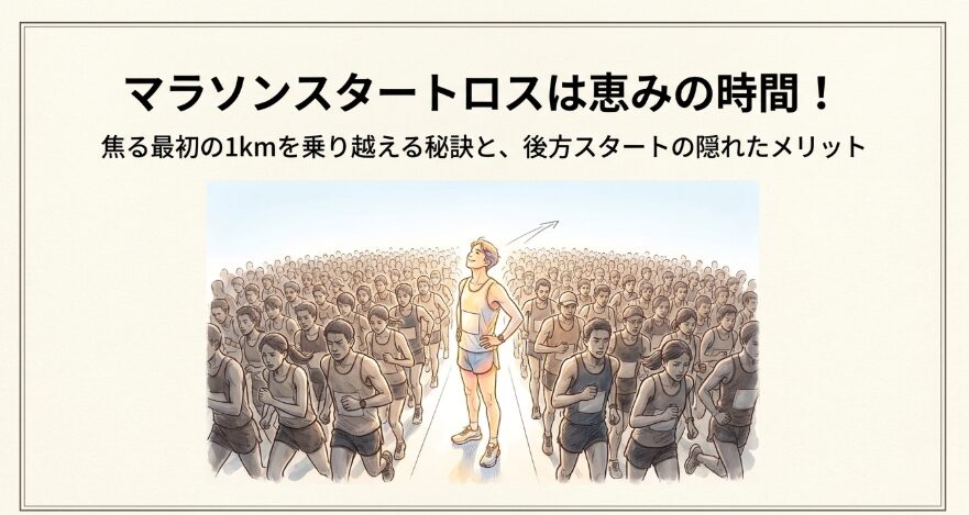 マラソンスタートロスは恵みの時間！