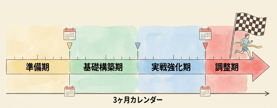 月間走行距離の目安と期分けの考え方