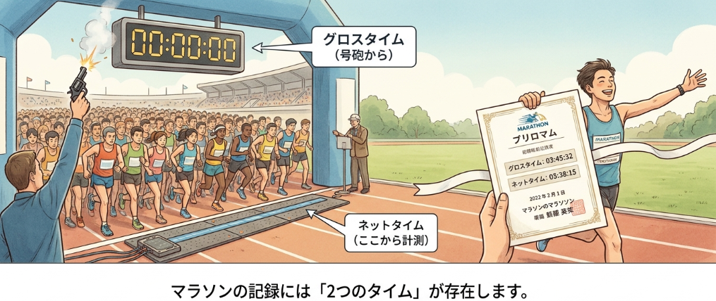 グロスタイムとネットタイムの違いとは？