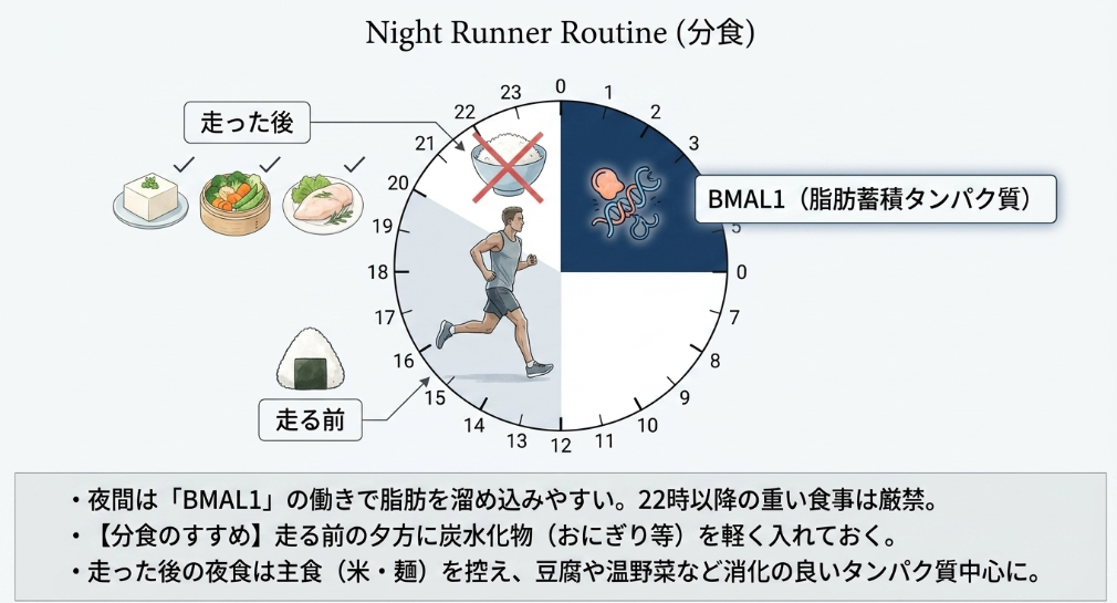 夜ランナーが気をつけたい夜間の食事ルール