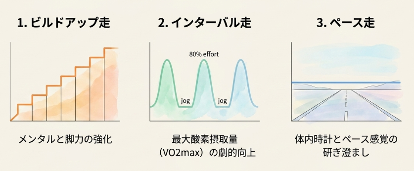 走行時間を短縮するための効果的な練習法