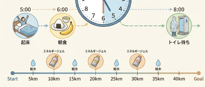 マラソン大会当日の準備と過ごし方