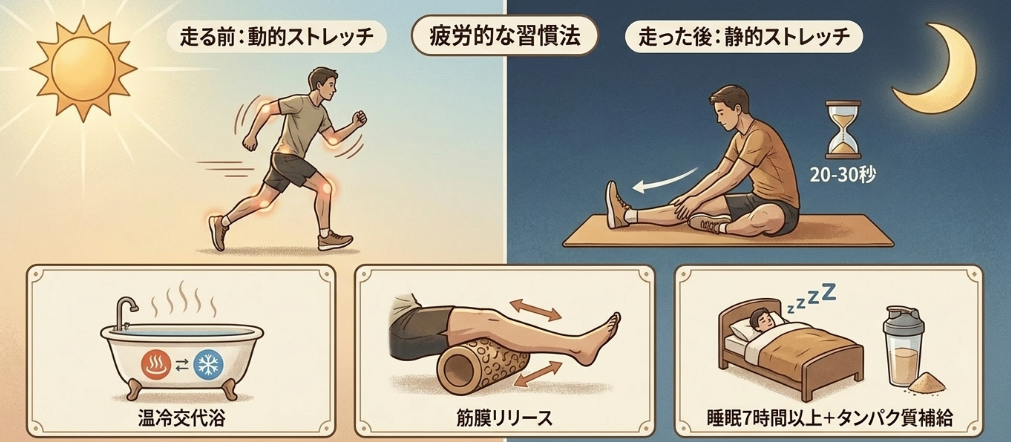 怪我を防ぐストレッチと疲労回復法