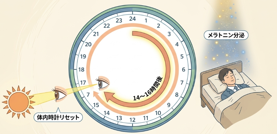朝日を浴びて睡眠の質と生活リズムが改善