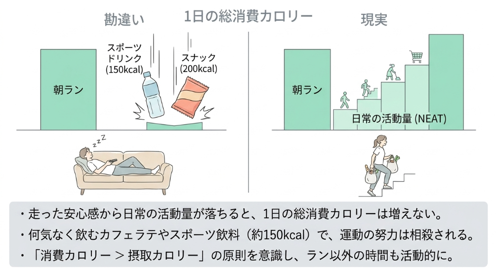 走っても痩せない人が陥るカロリー消費の勘違い