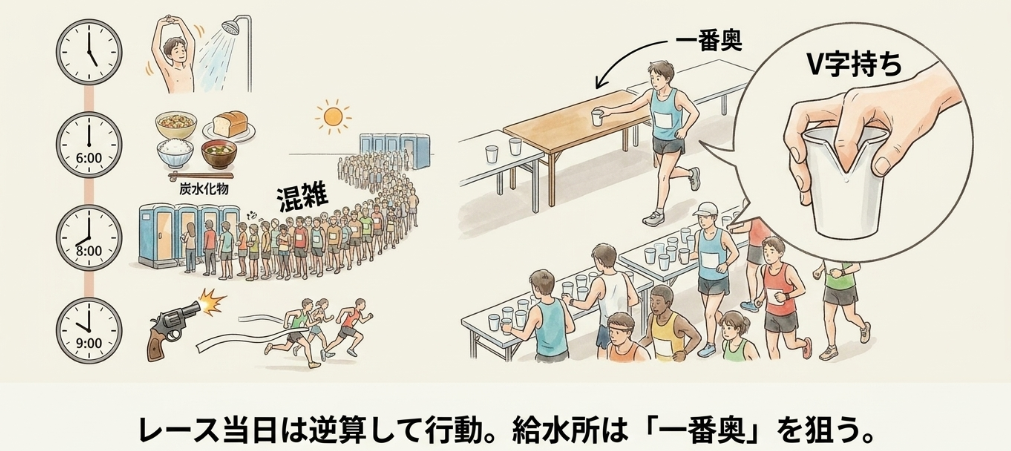 大会当日をスムーズに迎える行動手順