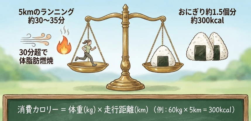 ダイエットや脂肪燃焼を目指すなら5kmを目安に