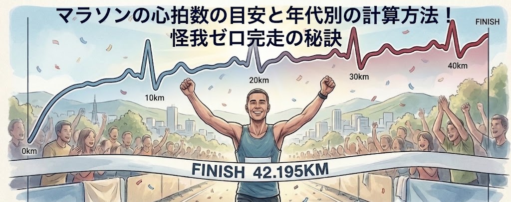 マラソンの心拍数の目安と年代別の計算方法！怪我ゼロ完走の秘訣