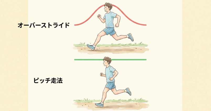 歩幅を広げすぎないピッチ走法のすすめ