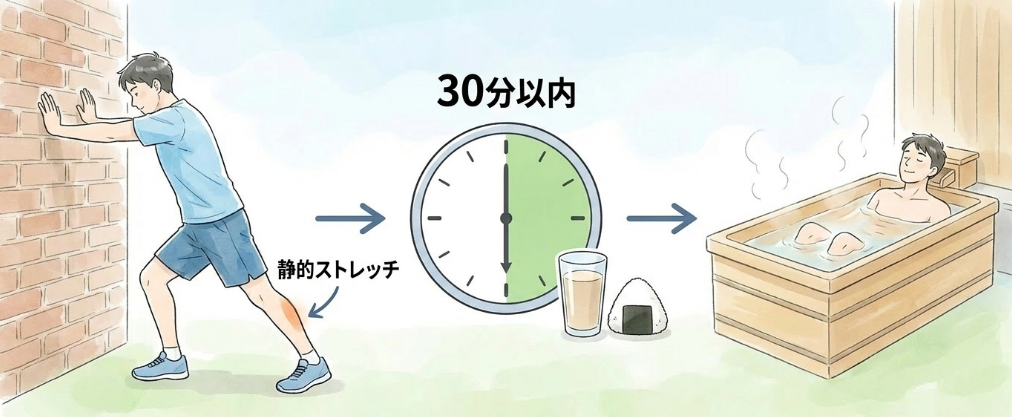 走り終えた後の疲労を残さないリカバリー法