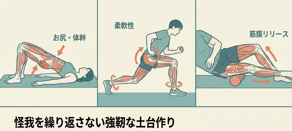 怪我を予防して再スタートを切る体作り