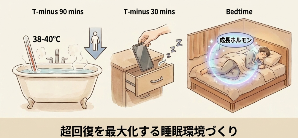 翌日に疲労を残さない睡眠と休息のコツ
