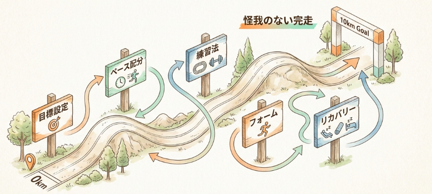10キロランニングにかかる時間の目安と平均ペース