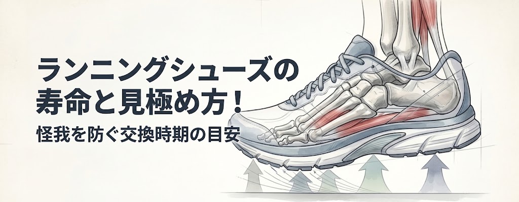 ランニングシューズの寿命と見極め方！怪我を防ぐ交換時期の目安
