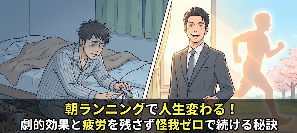 朝ランニングで人生変わる！劇的効果と疲労を残さず怪我ゼロで続ける秘訣