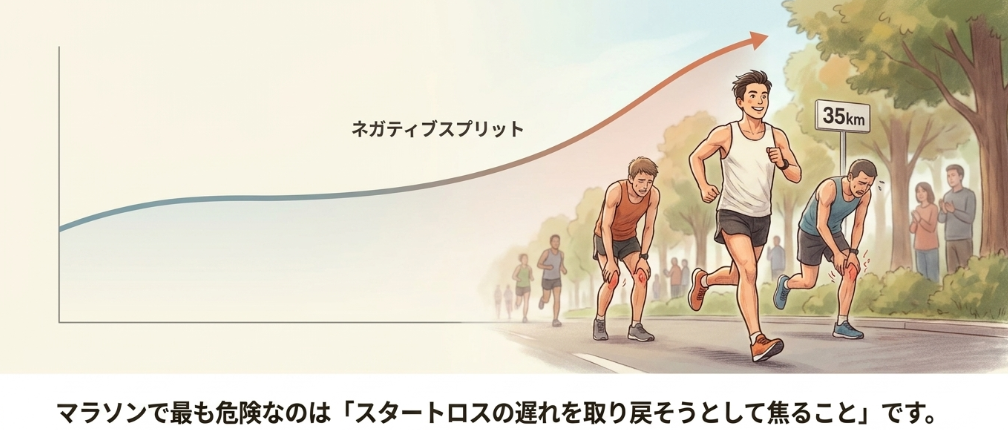 怪我を防ぐ無理のないレース展開