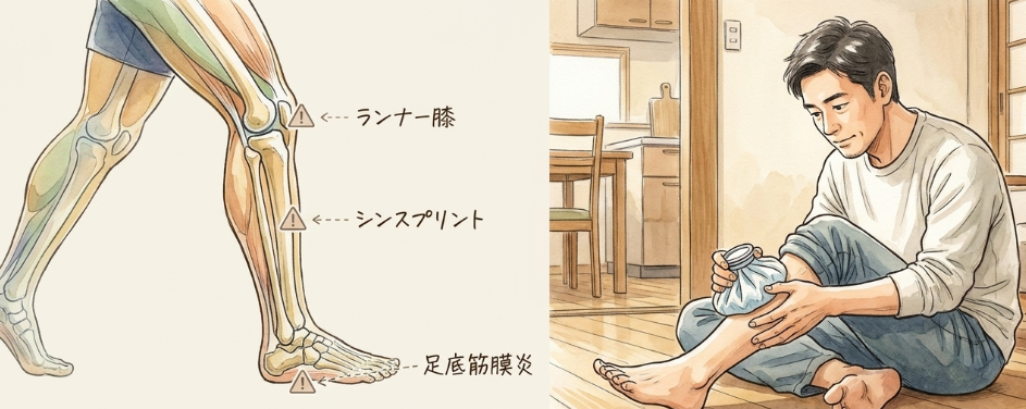 頻度を増やすときの怪我予防