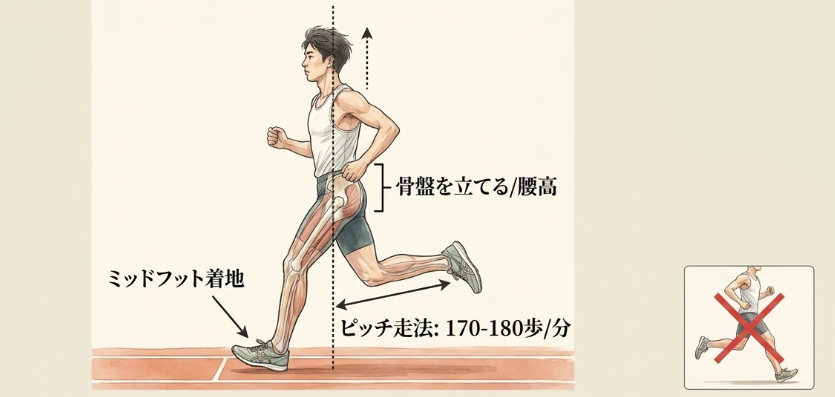 後半の失速を防ぐランニングフォームと体の使い方