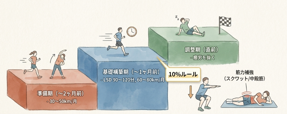 ハーフマラソン完走を支えるトレーニング計画