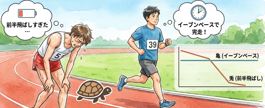 後半の関門に焦らないタイムの貯金戦略