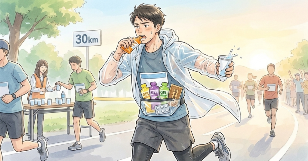 レース中のエネルギー切れを防ぐ補給食