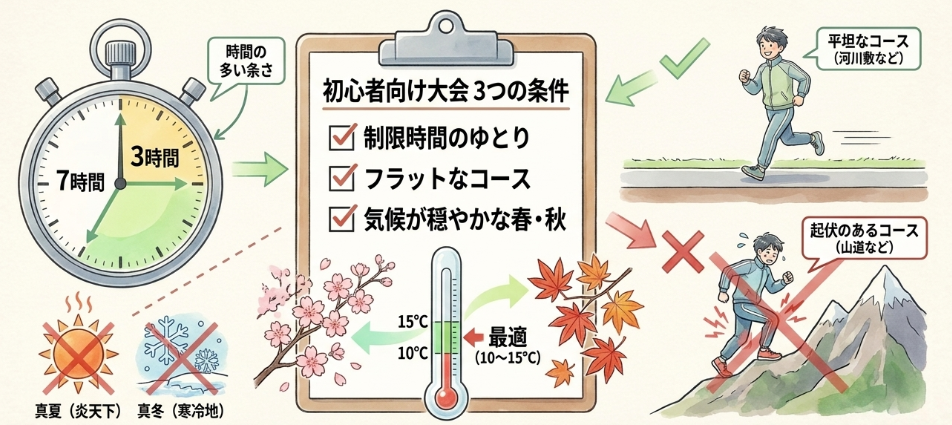 距離別おすすめ大会の選定ポイント