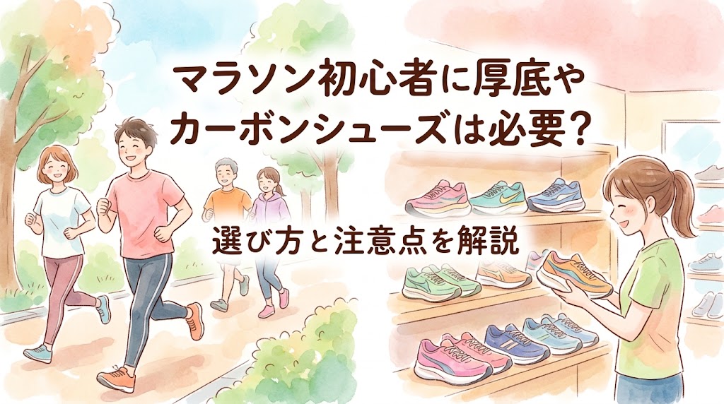 マラソン初心者に厚底やカーボンシューズは必要？